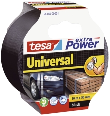 Gewebeklebeband extra Power® Universal, 10 m x 50 mm, schwarz