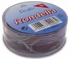 RONDELLA Gummiringe in der Dose - Ø40mm, 25g, rot