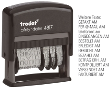 Stempel Printy 4817 - Wortband mit Datum