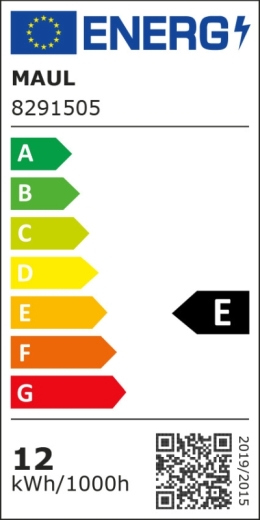 LED Energiesparleuchte MAULoffice silber/schwarz