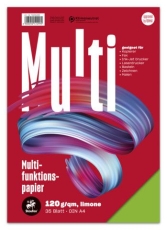 Multifunktionspapier 7X PLUS - A4, 120 g/qm, limone, 35 Blatt