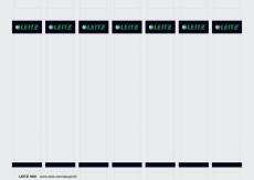1681 PC-beschriftbare Rückenschilder zum Einstecken - Karton, kurz/schmal, 175 Stück, lichtgrau
