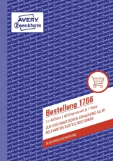 1766 Bestellung, DIN A5, selbstdurchschreibend, 2 x 40 Blatt, weiß, gelb