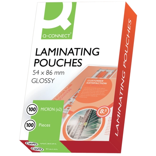 Laminierhülle, 54 x 86 mm, 2 x 100mym, 100 Stück