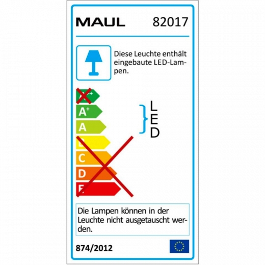 LED-Tischleuchte MAULjazzy, dimmbar, weiß
