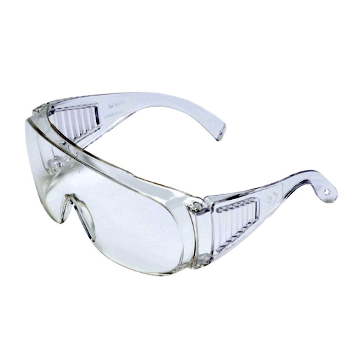 Schutzbrille, Überbrille, UV-Schutz, transparent, 1 Stück