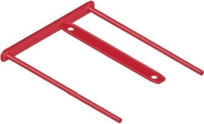 Bankers Box® Archivclip - Kunststoff, rot, 100er Pack