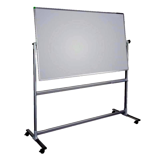 Whiteboard Mobil mit Drehfunktion U-Act!Line® Stahl, Alurahmen, 1500x1000mm, weiß