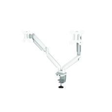 Platinum Series Doppelmonitorarm weiss