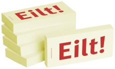 Haftnotizen Eilt! - 75 x 35 mm, 5x 100 Blatt