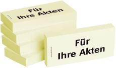 Haftnotizen Für Ihre Akten - 75 x 35 mm, 5x 100 Blatt