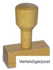 Vorgangsstempel - Verteidigerpost