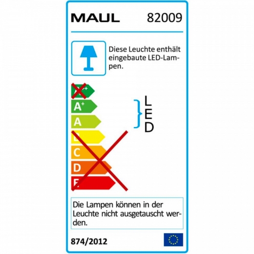LED-Tischleuchte MAULjazzy, dimmbar - schwarz
