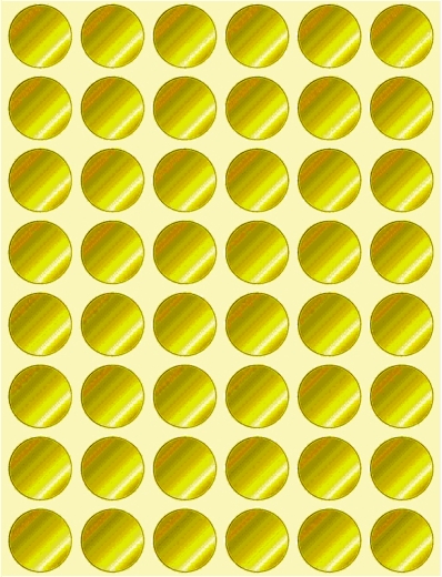 Verschluss-Etiketten, Ø 18 mm, 15 Bogen/720 Etiketten, transparent