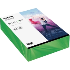 Multifunktionspapier tecno® colors - A5, 80 g/qm, intensivgrün, 500 Blatt