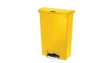 Slim Jim® Step-On-Tretabfallbehälter - 90 L, gelb