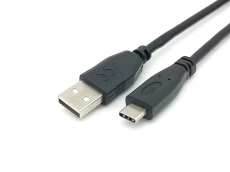 USB 2.0 Type-A to C, M/M, 2.0m, Black