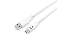 USB 3.2 Gen 1x1 Type-A to C, M/M , 2.0m, White