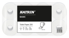 Toilettenpapier Basic Toilet - 2-lagig, naturweiß, 8 Rollen à 250 Blatt