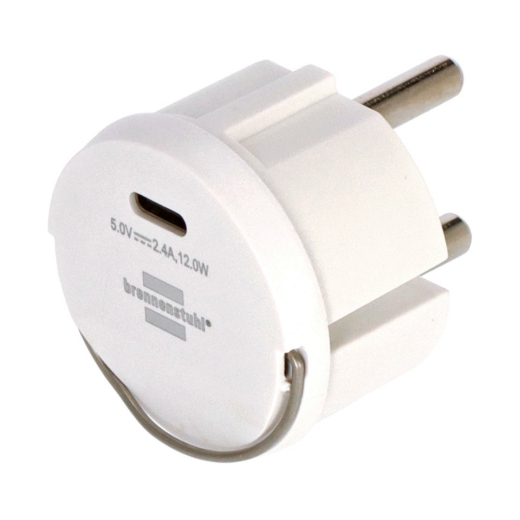 Steckdosen-Adapter USB-C, weiß