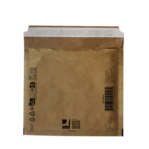 Luftpolstertasche CD/DVD braun