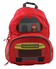 Kinderrucksack Feuerwehr 3D Motiv - 22 x 32 x 11 cm