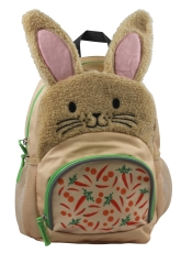 Kinderrucksack Hase Plüsch - 22 x 32 x 11 cm