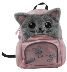 Kinderrucksack Katze Plüsch - 22 x 32 x 11 cm