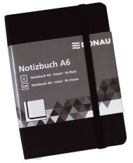 Notizbuch - A6, liniert, 192 Seiten, schwarz