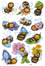 3569 Sticker DECOR Lustige Bienen