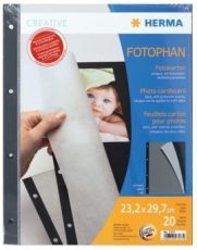 7577 Fotophan - 23,2 x 29,7 cm, schwarz, 20 Blatt