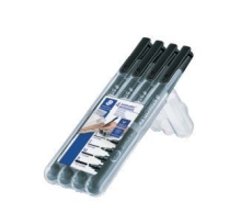 Feinschreiber Universalstift Lumocolor® pen set - permanent, 4 Stiften in S, F, M, B,