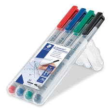 Feinschreiber Universalstift Lumocolor® - non-permanent, M, 4 Farben