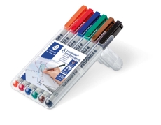 Feinschreiber Universalstift Lumocolor® - non-permanent, S, 6 Farben