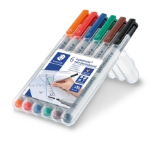 Feinschreiber Universalstift Lumocolor® - non-permanent, M, 6 Farben