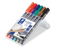 Feinschreiber Universalstift Lumocolor® - permanent, M, 6 Farben