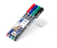 Feinschreiber Universalstift Lumocolor® - permanent, B, 4 Farben