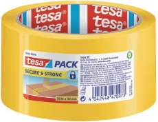 Packband tesapack® Secure & Strong - 50 mm x 50m, gelb