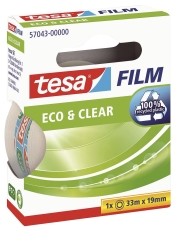 Klebefilm Eco & Clear - unsichtbar, 19 mm x 33 m