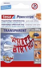 Powerstrips® Deco - ablösbar, Tragfähigkeit 200 g, transparent