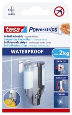 Powerstrips® Waterproof - ablösbar, Tragfähigkeit 2 kg, weiß