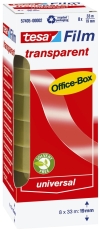 Klebefilm Office Box - transparent, 19 mm x 33 m, 8 Rollen