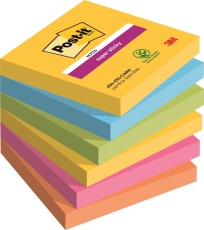 Haftnotiz Super Sticky Notes - 76 x 76 mm, 6x 90 Blatt