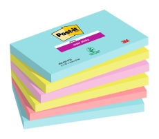 Haftnotiz Super Sticky Notes - 127 x 76 mm, 6x 90 Blatt