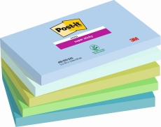 Haftnotizblock Super Sticky Notes Oasis Collection - 127 x 76 mm, sortiert 5x 90 Blatt