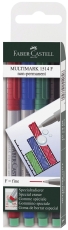 CD-Marker MULTIMARK - non-permanent, F, 4 Farben Etui