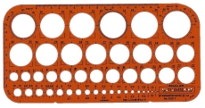 Kreisschablone Ø 1-36 mm (45 Kreise)