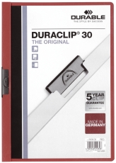 Klemm-Mappe DURACLIP® 30 - A4, rot