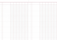 Spaltenbuch mit 6 Spalten, 60 Seiten, DIN A4, rot/grau liniert