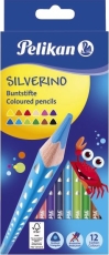 Farbstifte SILVERINO - dünn, 12er Pack